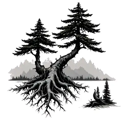 Avery In Conifer Tree Roots Growing