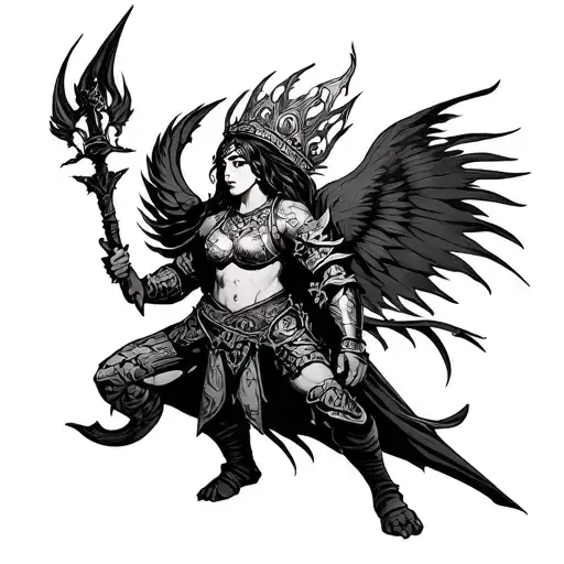 Warrior Saving Queen Bimbo Warrior