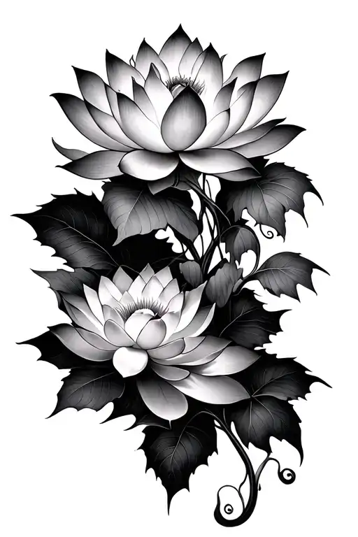 Lotus Flower Vine That Will Wrap Around Arm