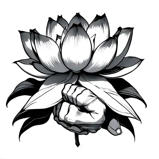 Lotus With Bandaged Fists