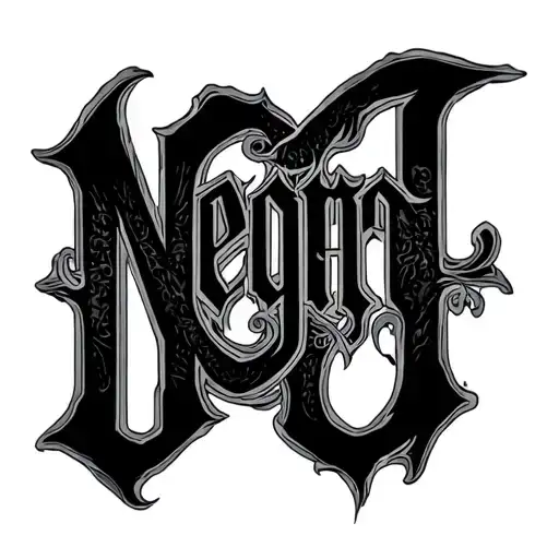 The Word Negro Down The Shin Starting At The Knee