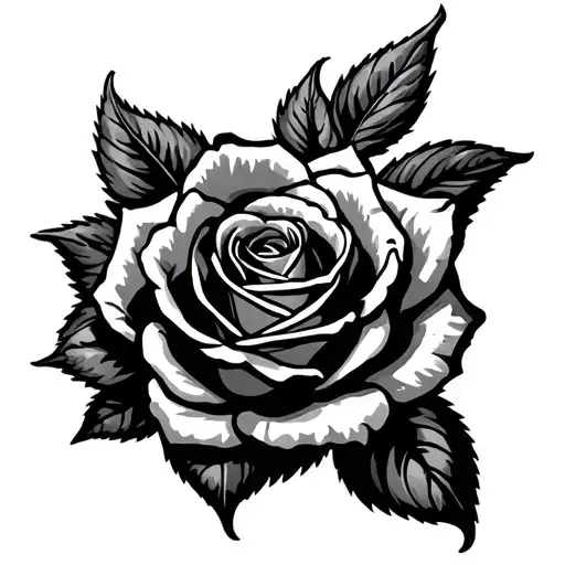 Rose With American Fist On Top