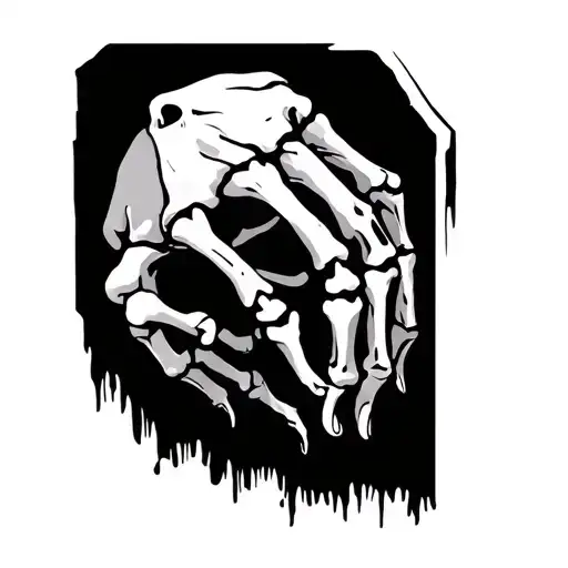 Skeleton Hand Coming From Grave