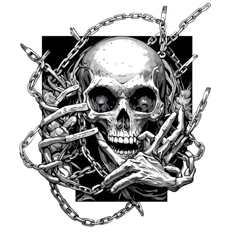 Chained Up Soul Leaving The Body