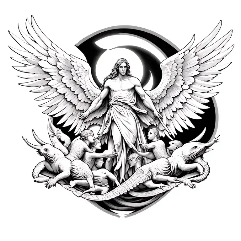 Seven Seals Of Archangel Fighting