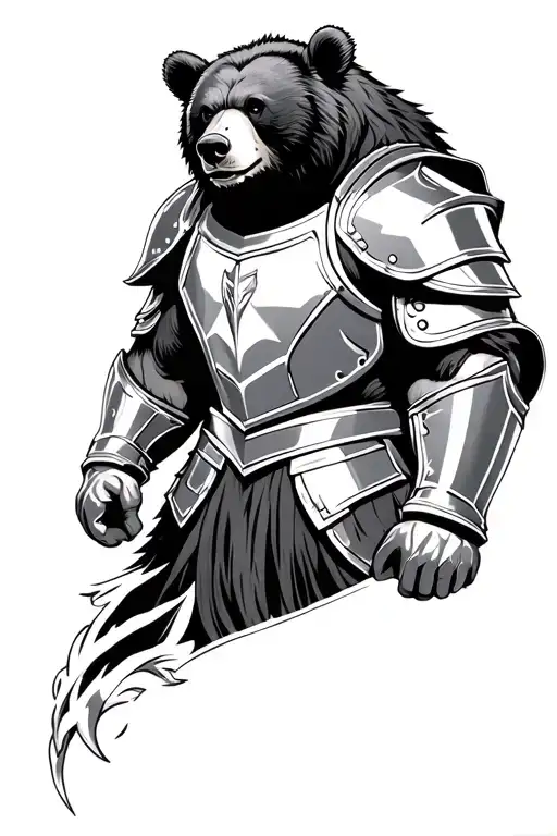 Bear Wearing Armour