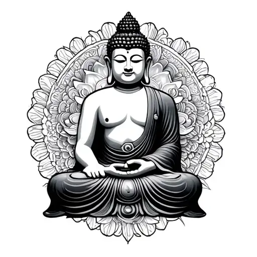 Basic Symmetrical Budda Sitting Inside