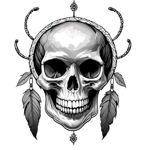 Dreamcatcher Skull Ros