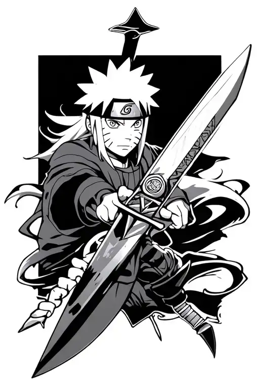 Naruto On A Kunai
