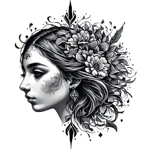 Gemini Zodiac Sign Tattoo Featuring