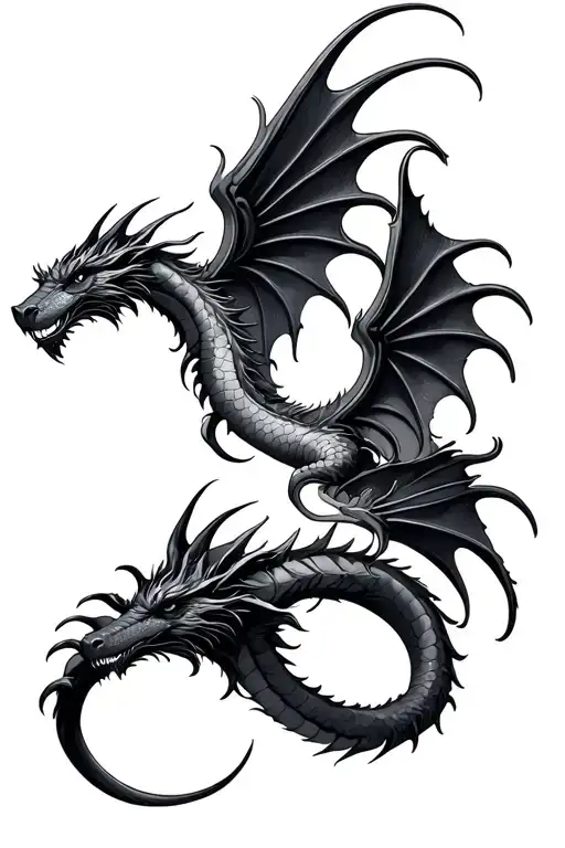 Two Dragon Wings For Your Back