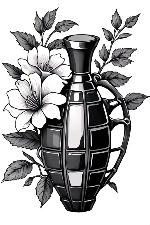 Granades And Flowers