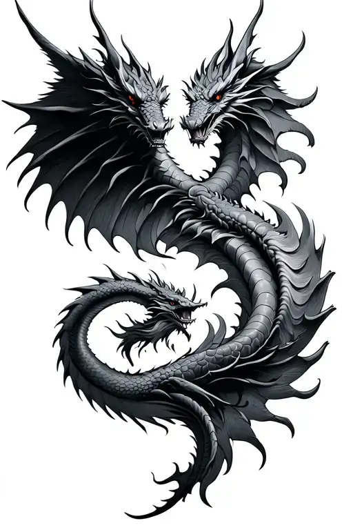 Two Dragon Wings For Your Back