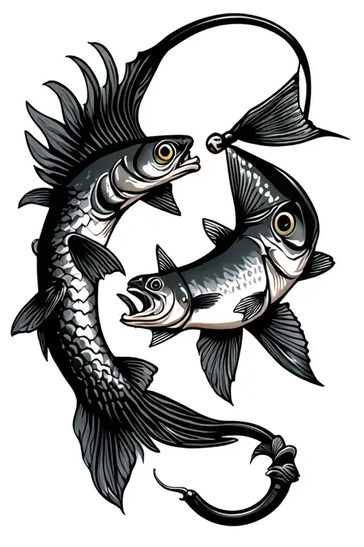 Fishing And Puzzle Peice Symbol