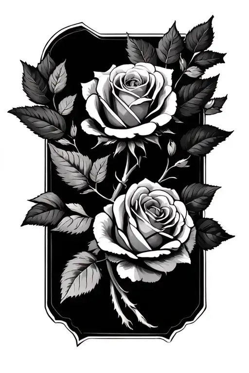 Branch With Roses Around The Arm