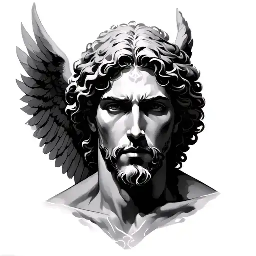 Angel Man Face With Aura More Shine