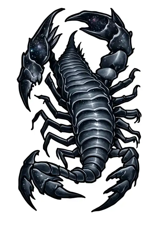 Scorpio Zodiac With Galaxy