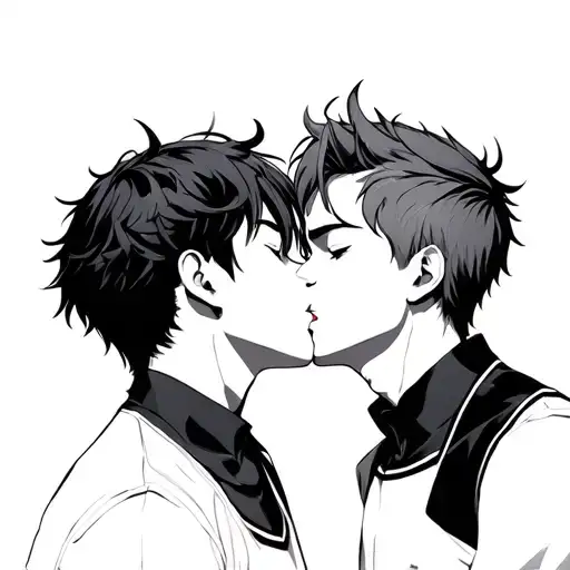 Anime Men Gay Kissing