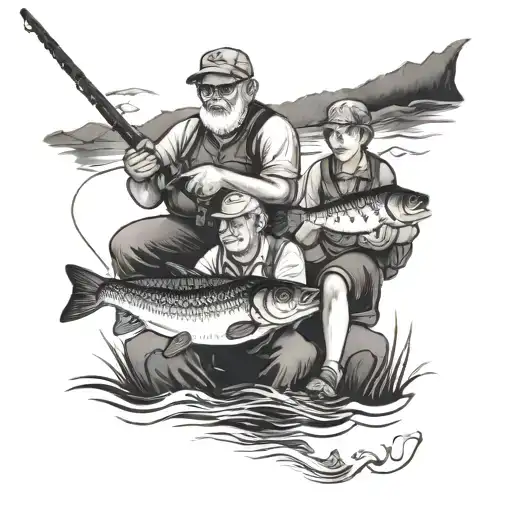 Me And Grandpa Fishing