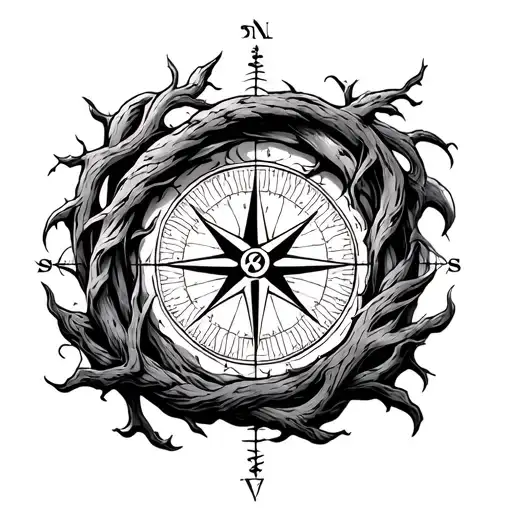 Tree Compass Intertwined