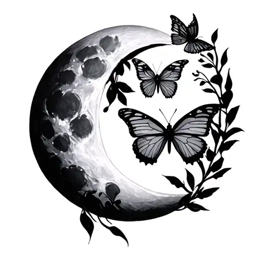 You Are Magic Wrapped By The Moon And Two Butterfly