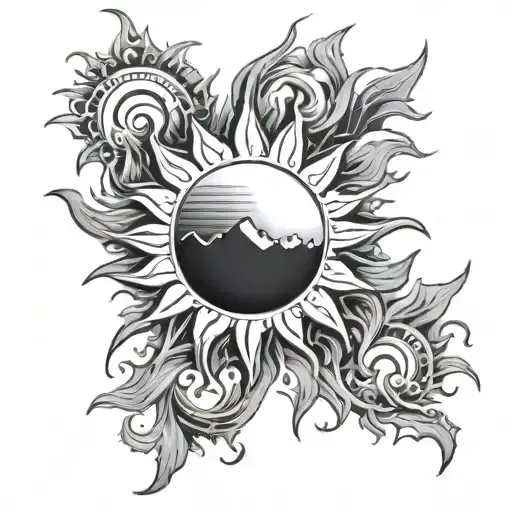 Sun Turning Into Ashes