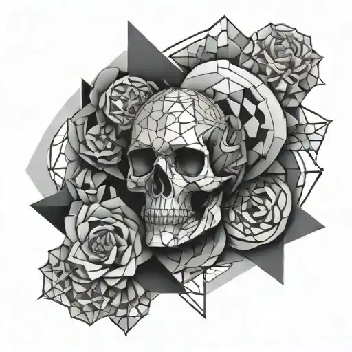 Abstract Geometric Anatomy Art