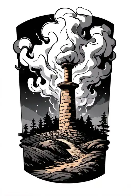 Chimney Smoke Faded Into Armband