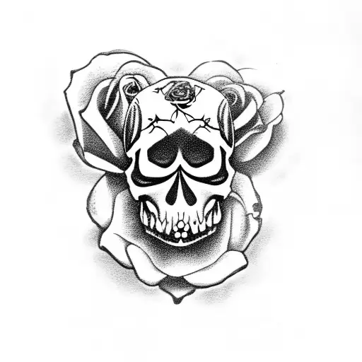 Skull And Roses
