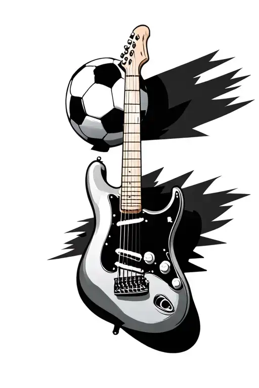 Guitar Made From A Soccerball