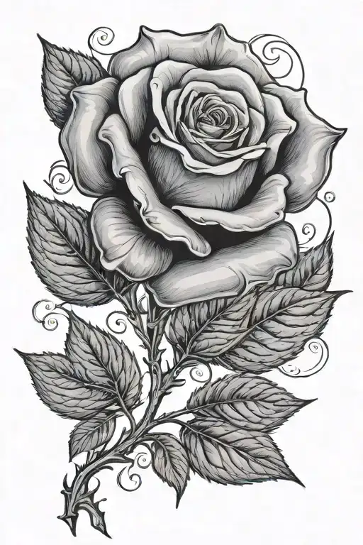 Rose With The Name Jocelyn As The Stem