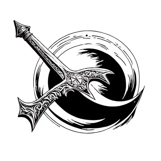 Sword Of Damocles Hanging Over A Moon