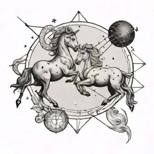 Aries And Sagittarius Constellation