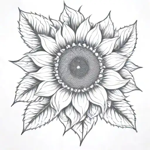 Sunflower Geo Patern