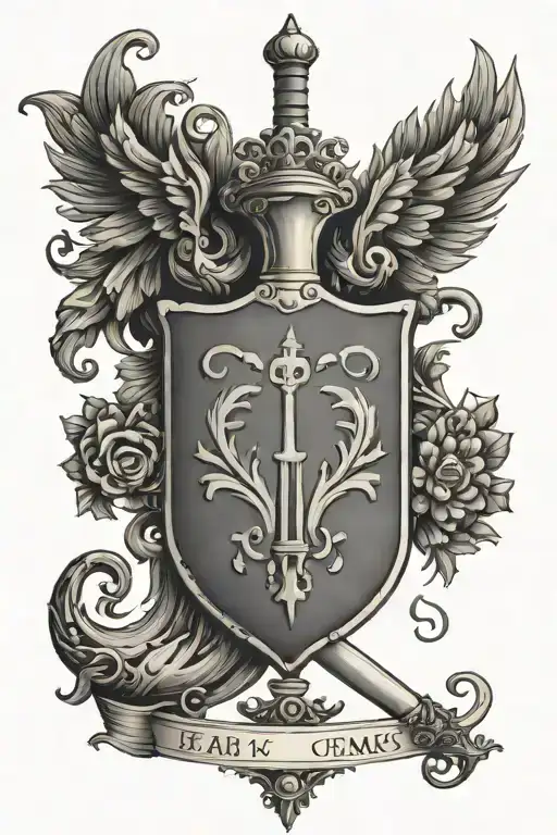 Earl Coat Of Arms Sword Down The Mindle Family Cress