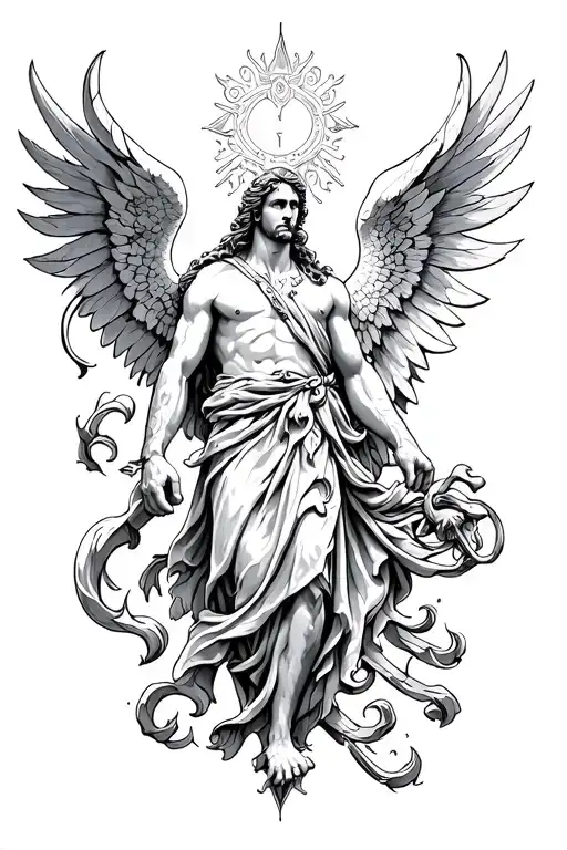 St Michael Tattoo Design