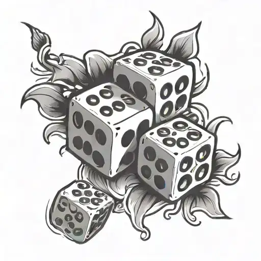 A Gangster Rolling Craps Dice