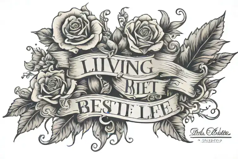 Quote 'Living My Best Life Mark Booker 95-22