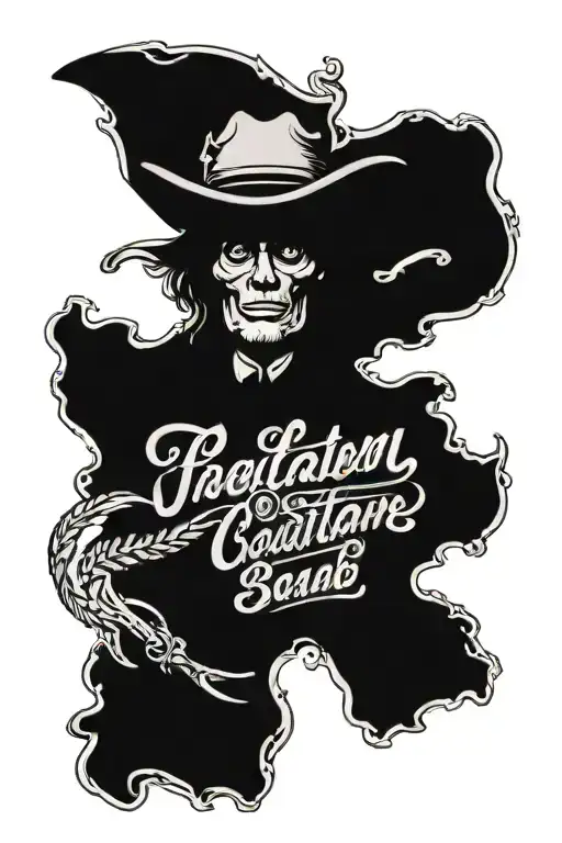 Old Sign Tattoo With Western Saying