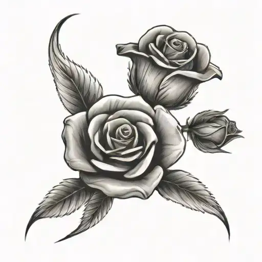 Hand Tattoo Qith Hundreds As Rose