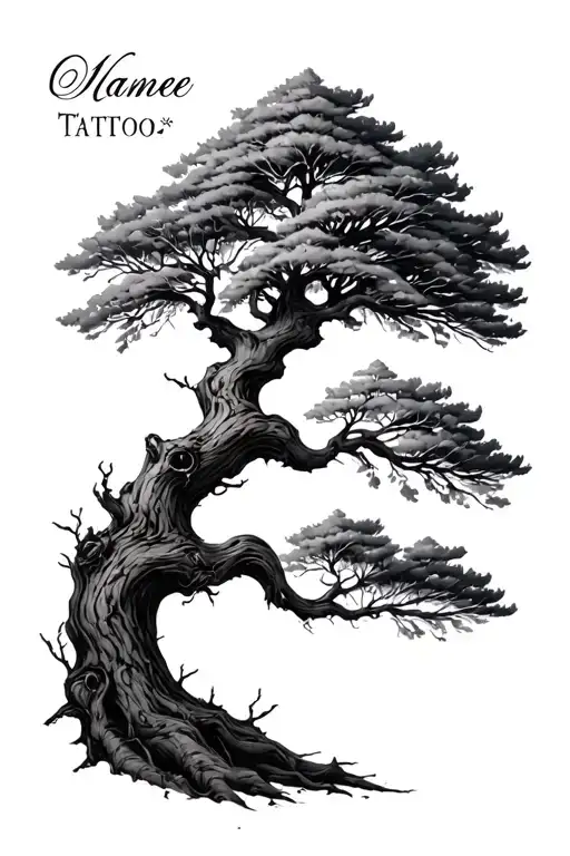 Tree With Name Written