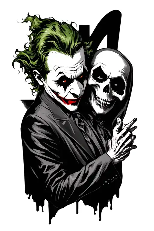 Joker And Grim Reaper