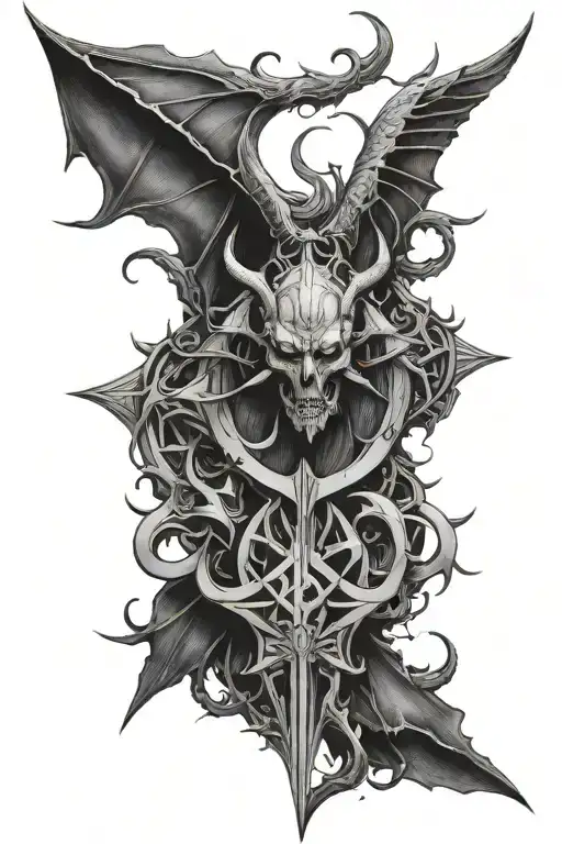 Lucifer Sigil And Demon