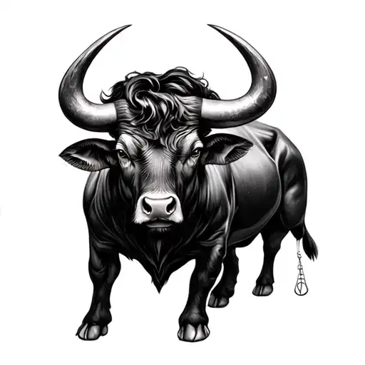 Bull Libra Zodiac Realistic