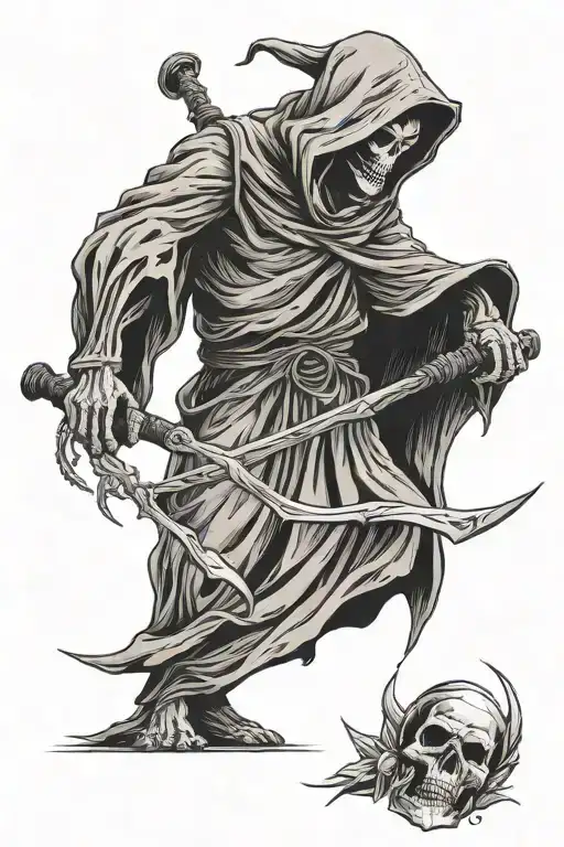 The Grim Reaper With Scythe