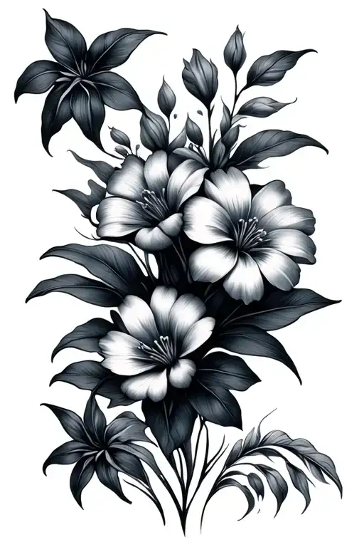 Beach Flowers Wrapped