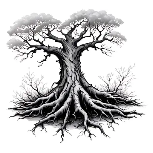 Tree Root Sleeve On Forearm