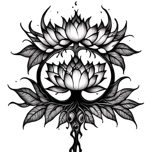 Henna Tree Of Life Lotus As Above So Below