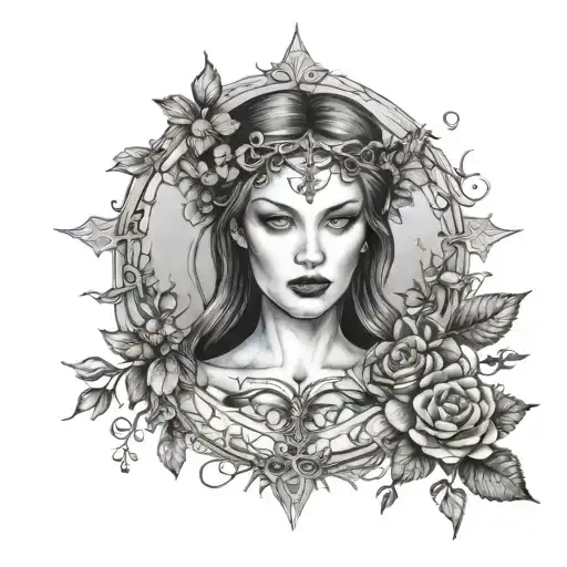 Feminine Beauty Wicca Forest Sensual