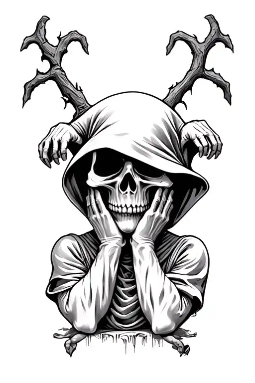 See No Evil Speak No Evil Hear No Evil Baby Grim Reaper
